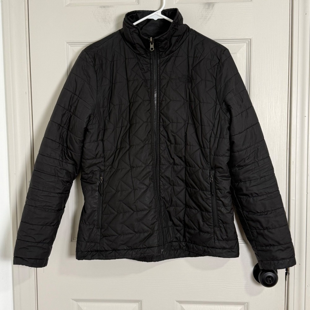 The North Face‎ Jacket Womens Large Black Quilted Winter